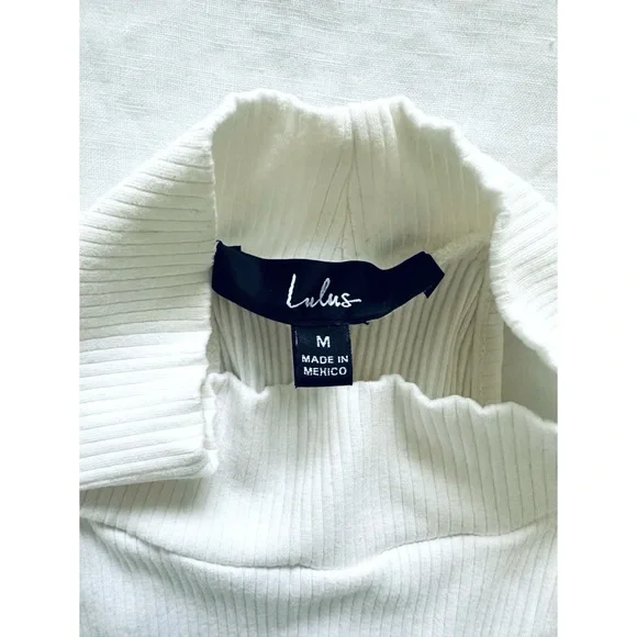 Lulu's Mock Neck Open Back Halter Bodysuit - Picture 6 of 7